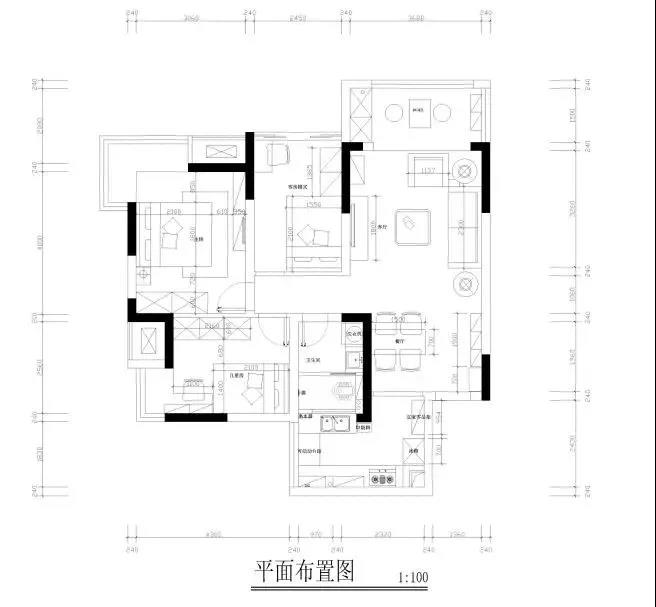 90混搭三房装修效果图,双水康城装修案例效果图-美广网(图1) 90混搭三房装修效果图,双水康城装修案例效果图-美广网(图1)