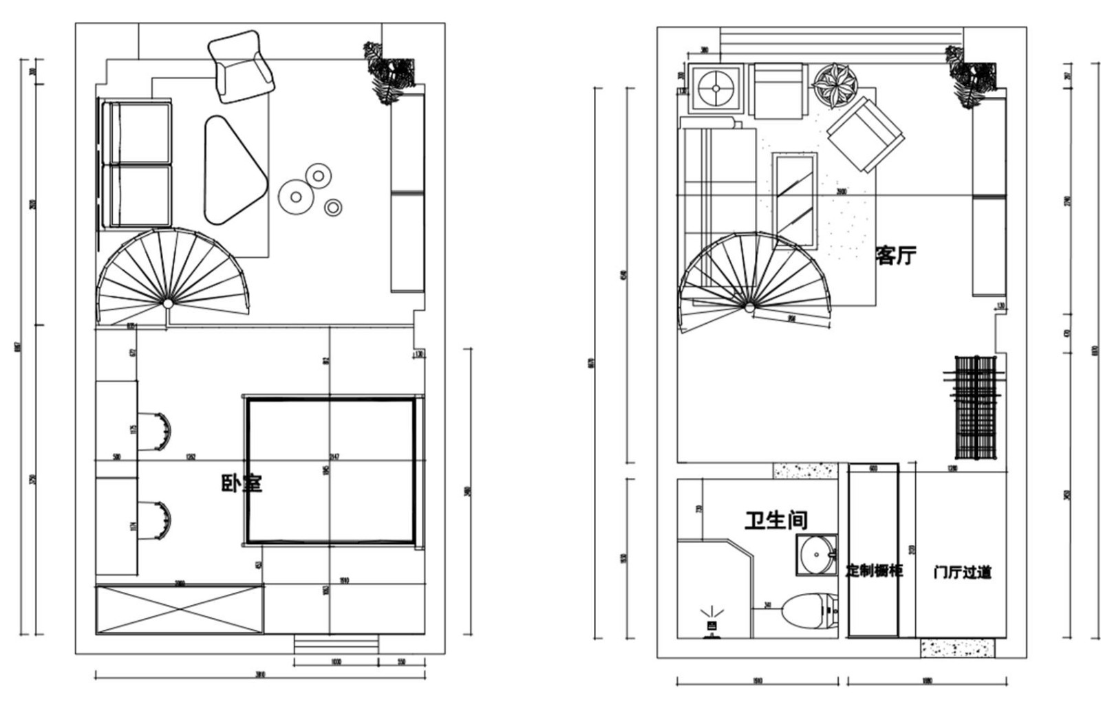 68工业Loft装修效果图,温暖的工业风LOFT装修案例效果图-美广网(图1)