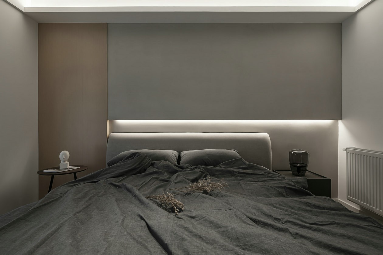 98现代三房装修效果图,98平现代素雅极简装修案例效果图-美广网(图6)