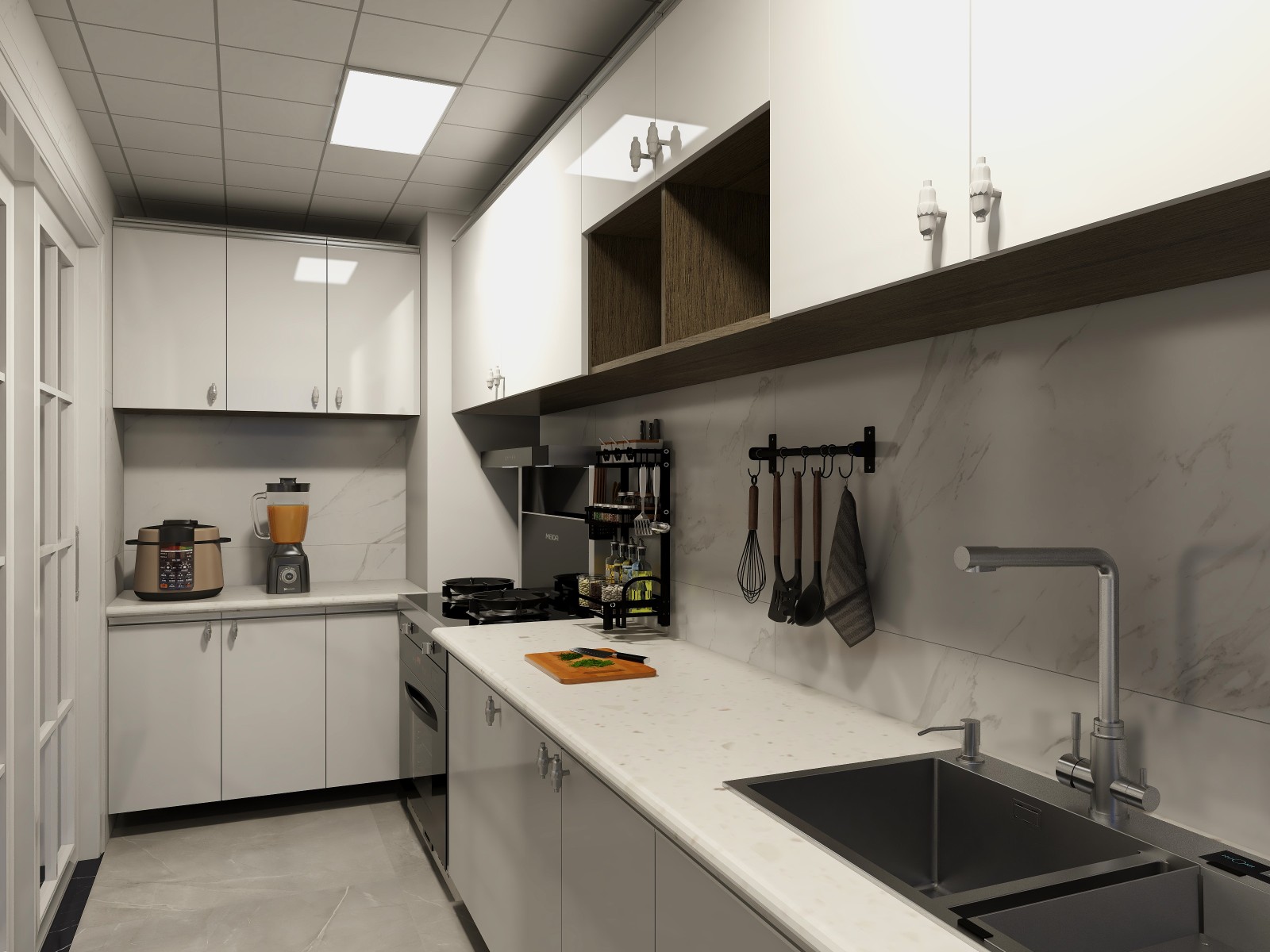 102简欧三房装修效果图,102m²不一样的简欧风装修案例效果图-美广网(图5)