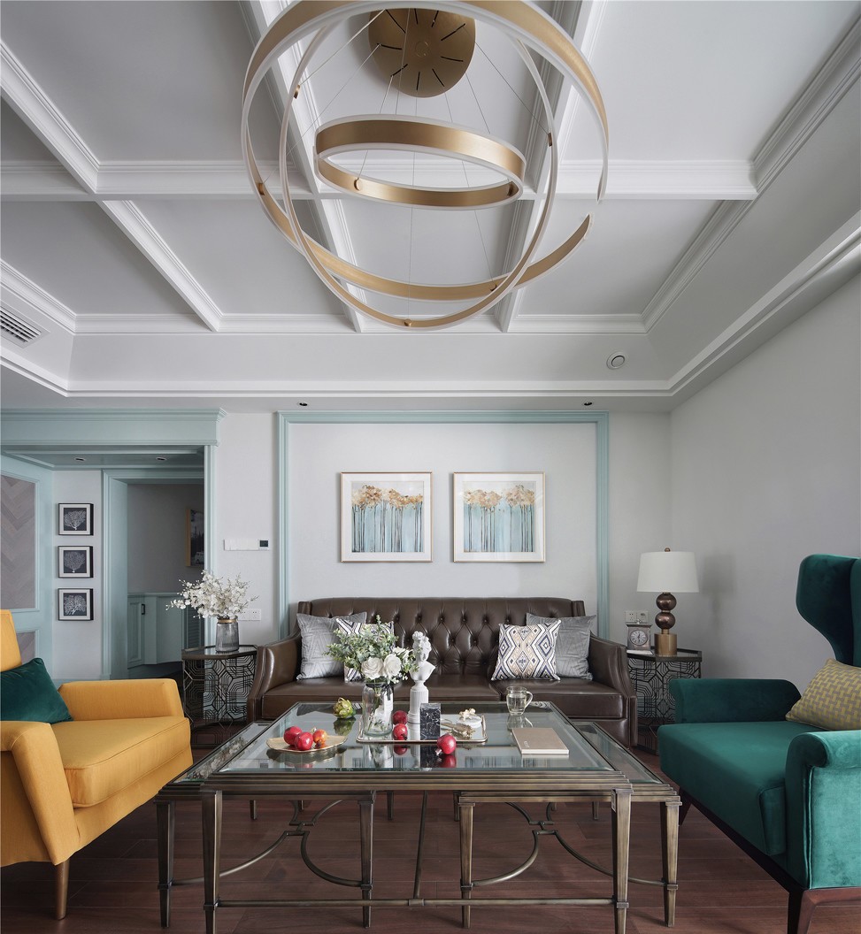 160美式四房装修效果图,彰显轻奢典雅的品质生活装修案例效果图-美广网(图5)