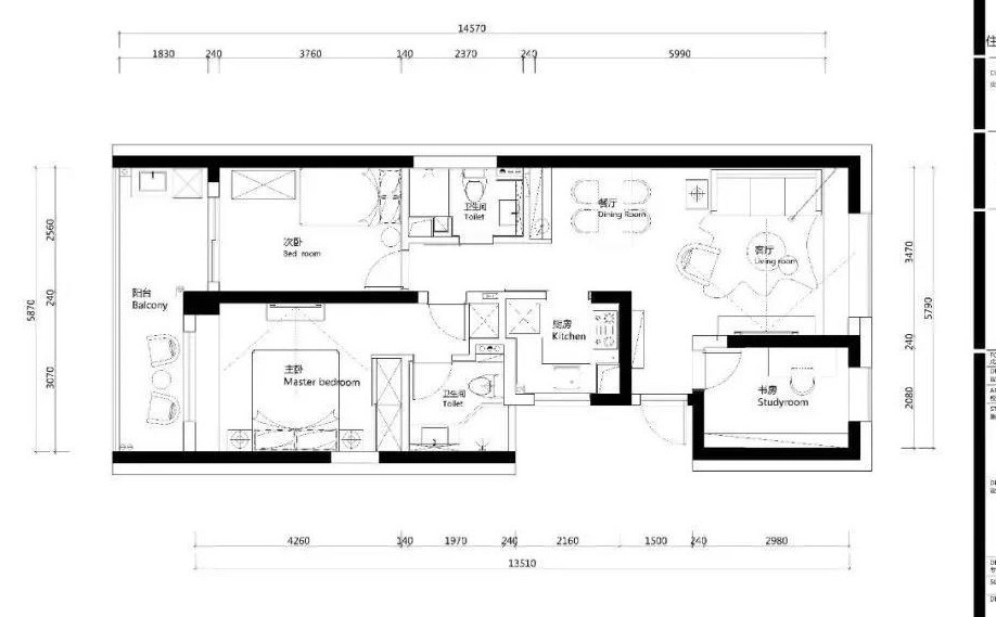 89北欧三房装修效果图,北欧小套房装修案例效果图-美广网(图1)