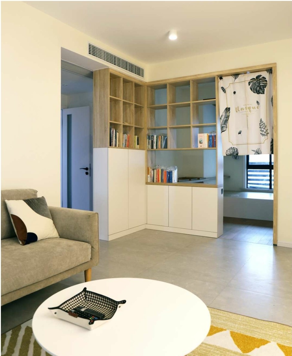 96现代三房装修效果图,一切随心，用心去感悟空间装修案例效果图-美广网(图2)