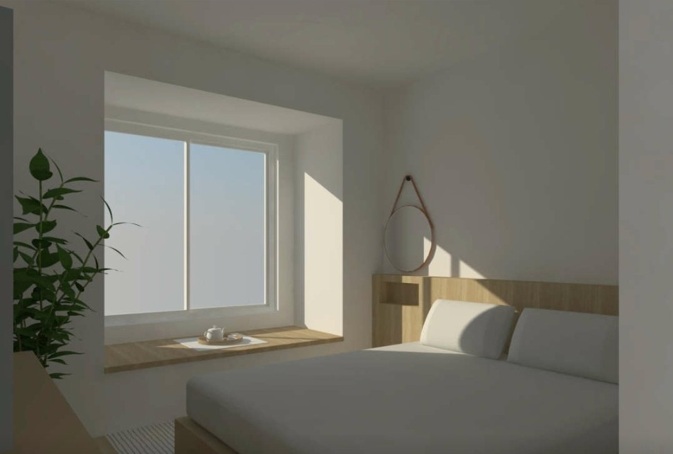 96现代三房装修效果图,一切随心，用心去感悟空间装修案例效果图-美广网(图3)