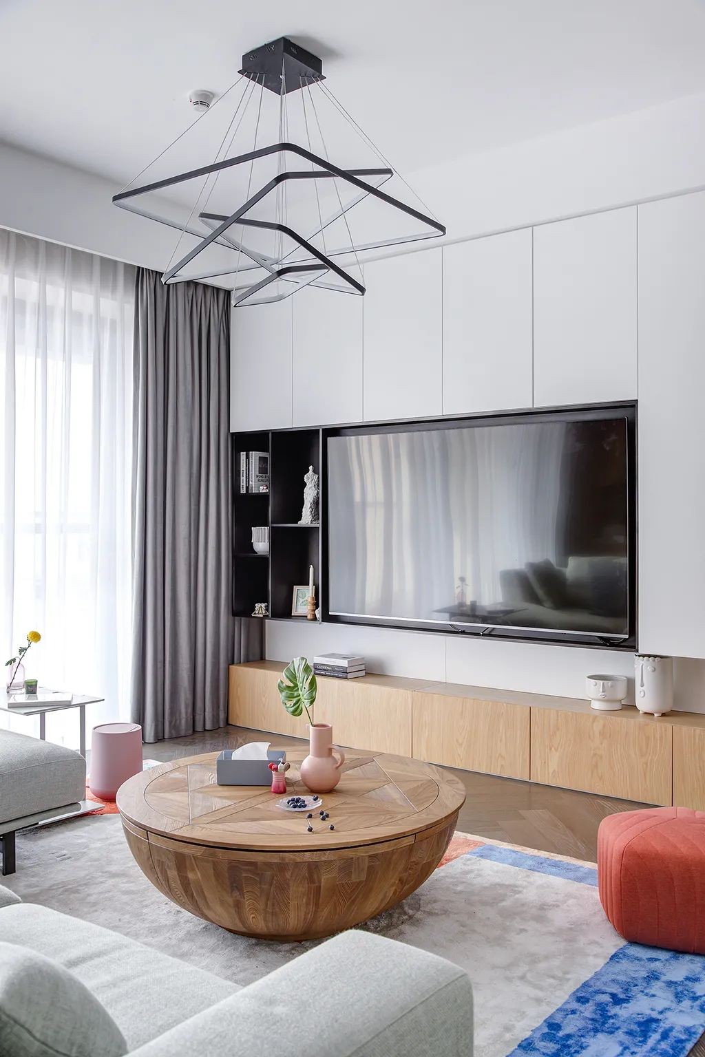 148现代四房装修效果图,改造装出简约温馨的舒适感装修案例效果图-美广网(图5)