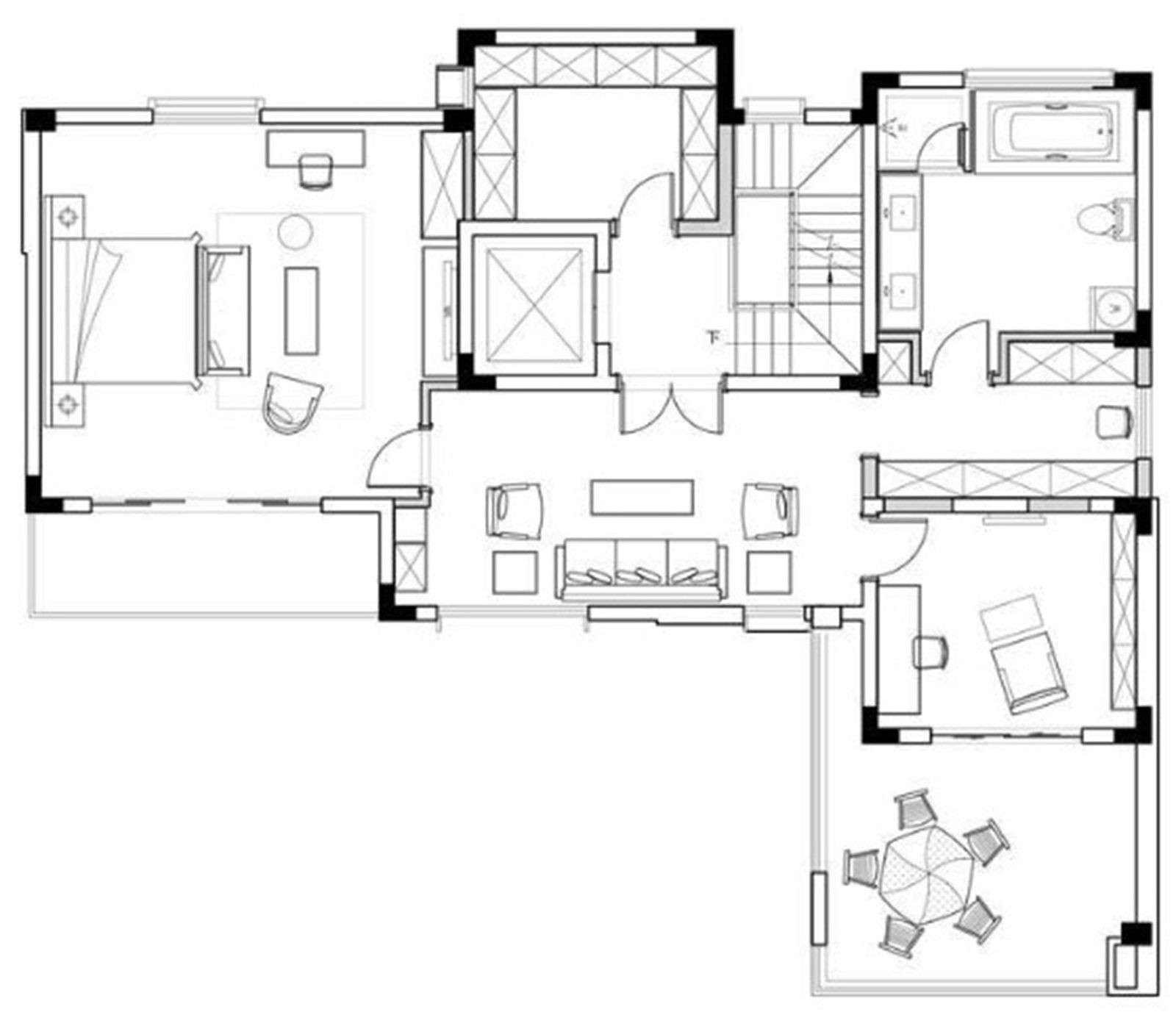 80现代两房装修效果图,简约舒适的家装修案例效果图-美广网