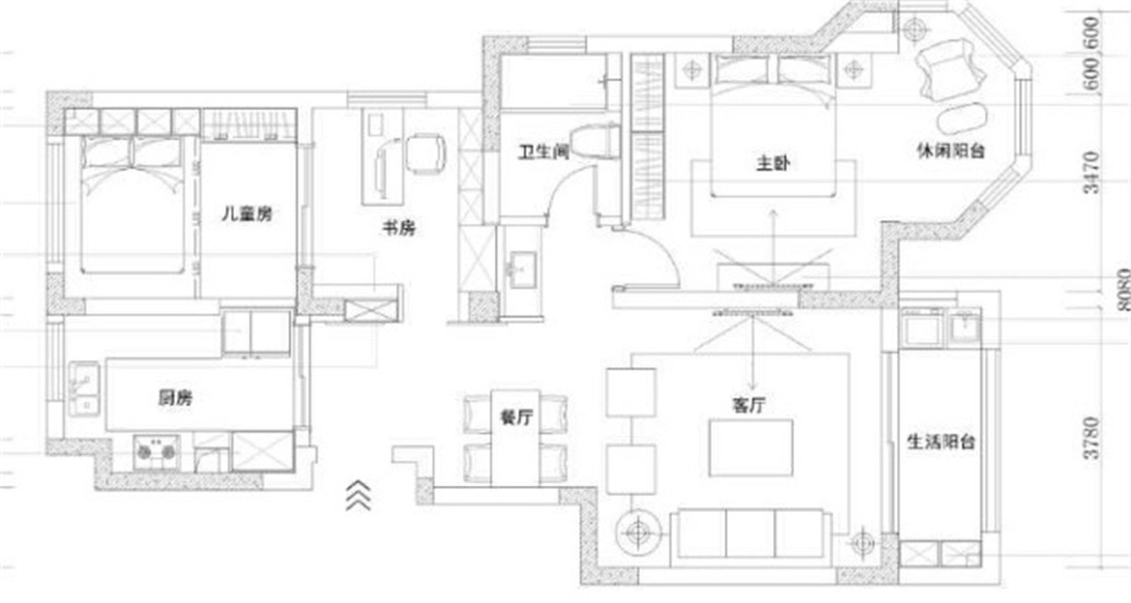 110现代两房装修效果图,现代简约,演绎内心的声音装修案例效果图-美广网(图1) 110现代两房装修效果图,现代简约,演绎内心的声音装修案例效果图-美广网(图1)