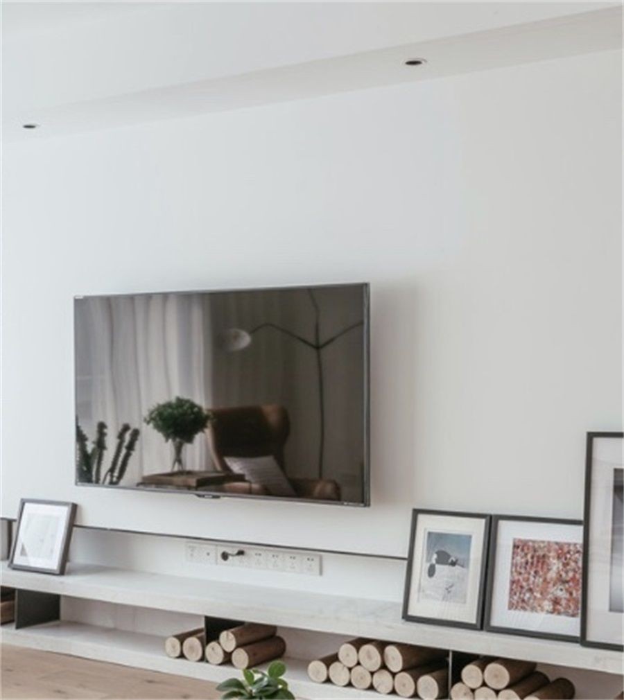 90现代两房装修效果图,现代风，艺术***创意装修案例效果图-美广网(图2)