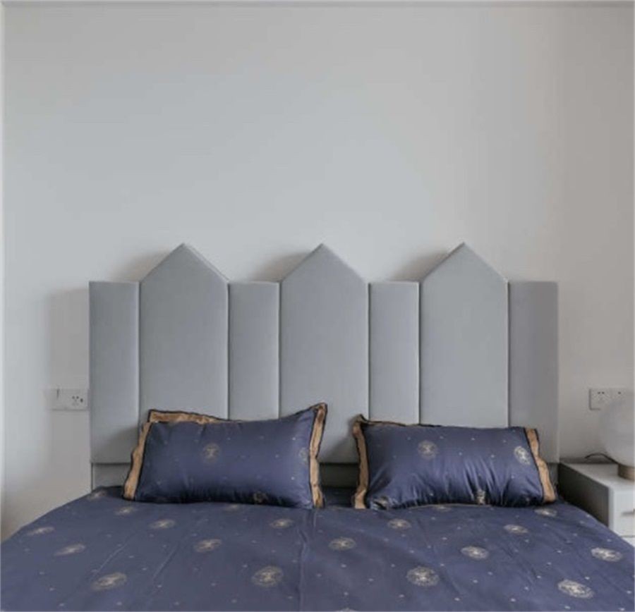 110现代三房装修效果图,雅致现代风，简约创意设计装修案例效果图-美广网(图3)