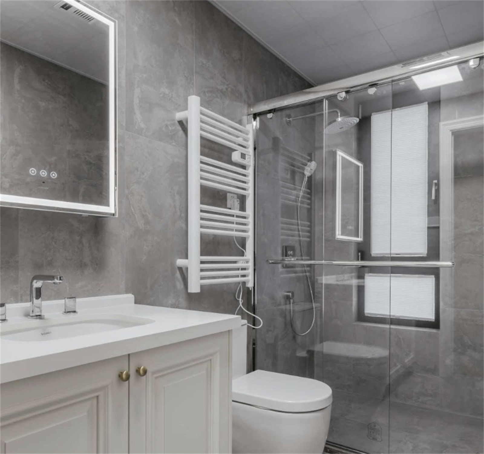 110现代三房装修效果图,雅致现代风，简约创意设计装修案例效果图-美广网(图5)