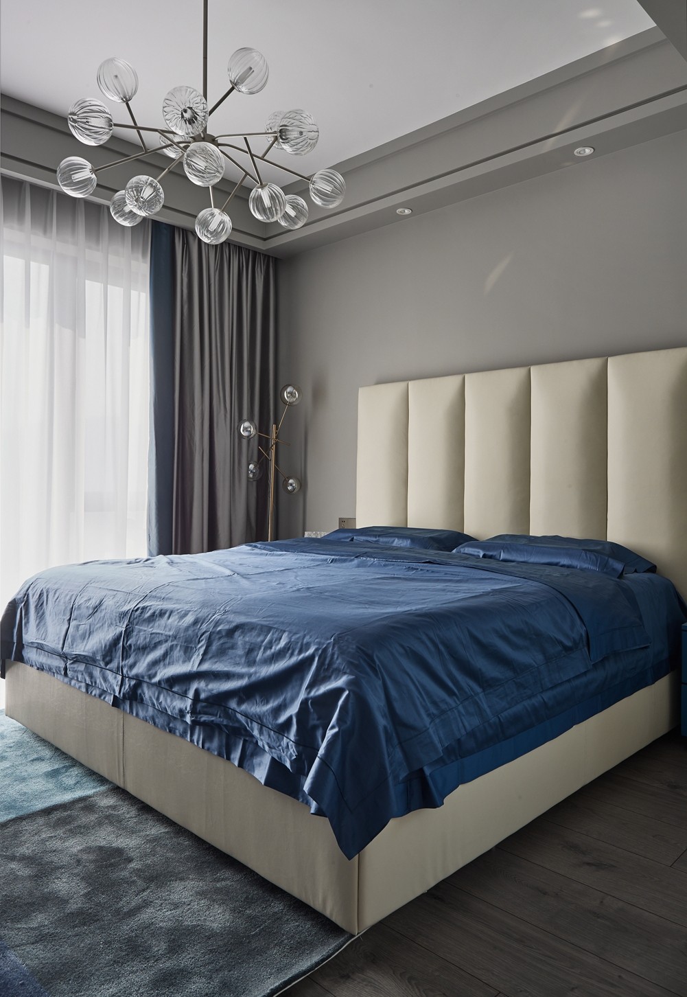 100现代三房装修效果图,100平方米现代风格装修案例效果图-美广网(图3)