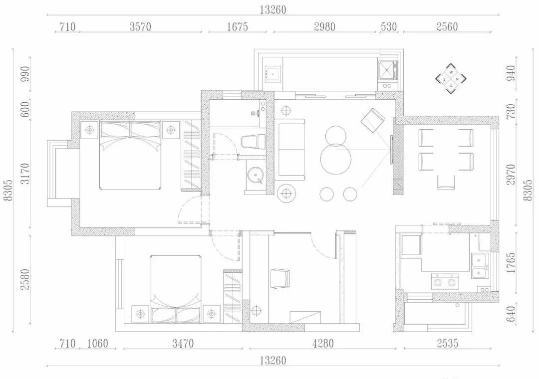 106现代三房装修效果图,欧欧式装修案例效果图-美广网(图1)