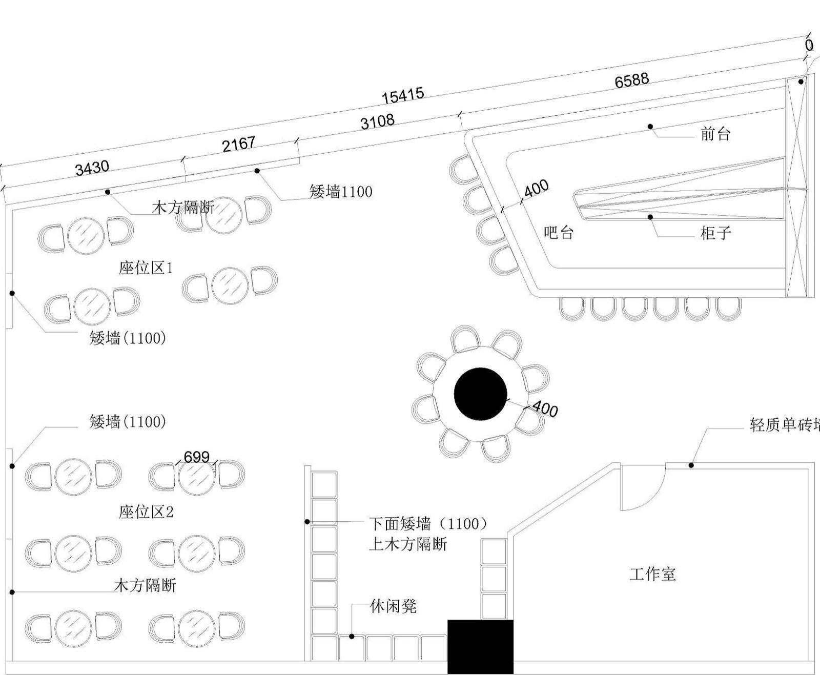 260工业商铺装修装修效果图,奶茶店装修案例效果图-美广网(图1)