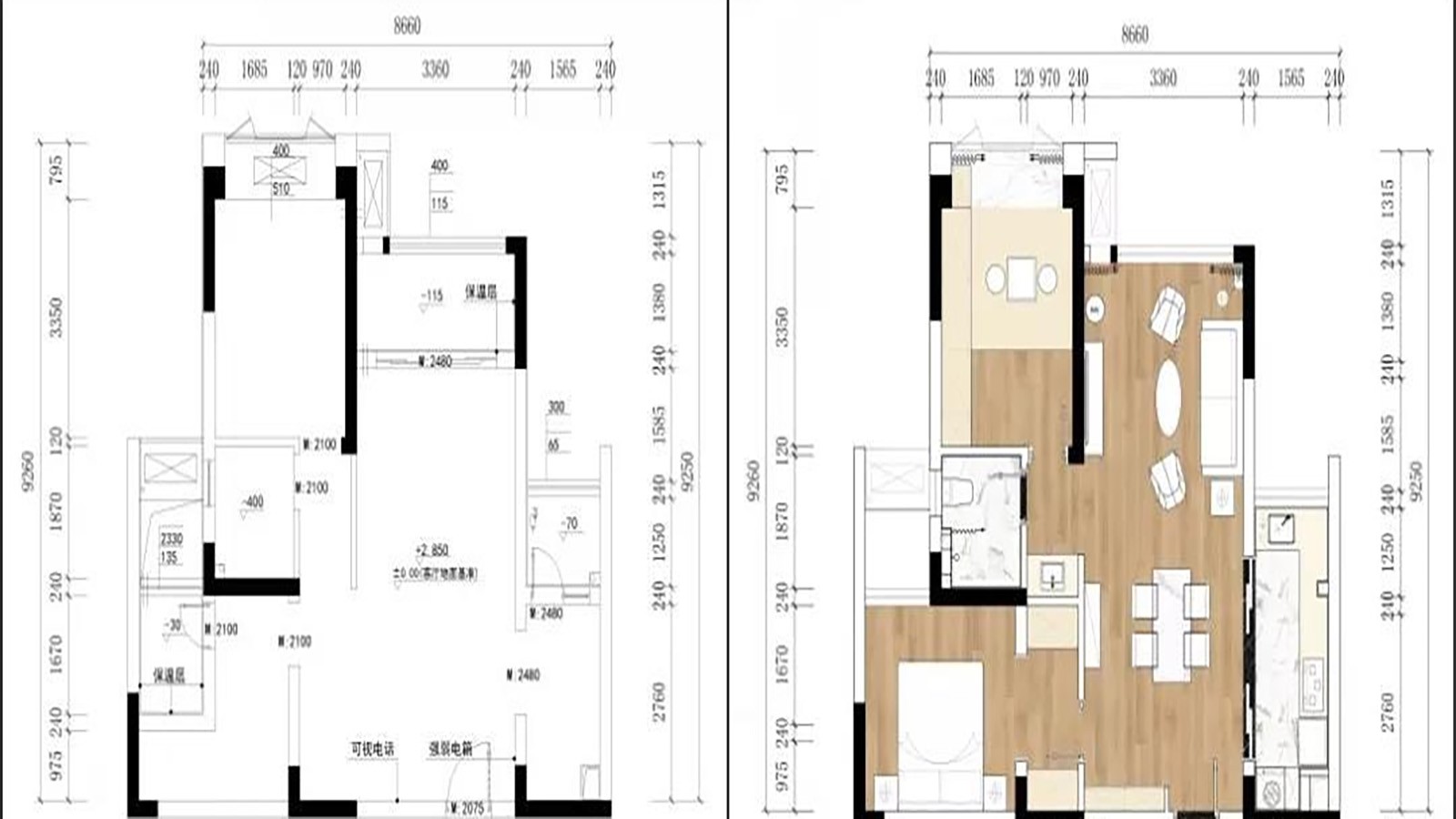 98现代三房装修效果图,四海逸家陈先生的新家装修案例效果图-美广网(图1)