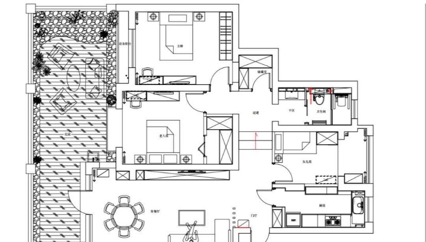 69现代两房装修效果图,一个明亮、整洁的家装修案例效果图-美广网(图1)