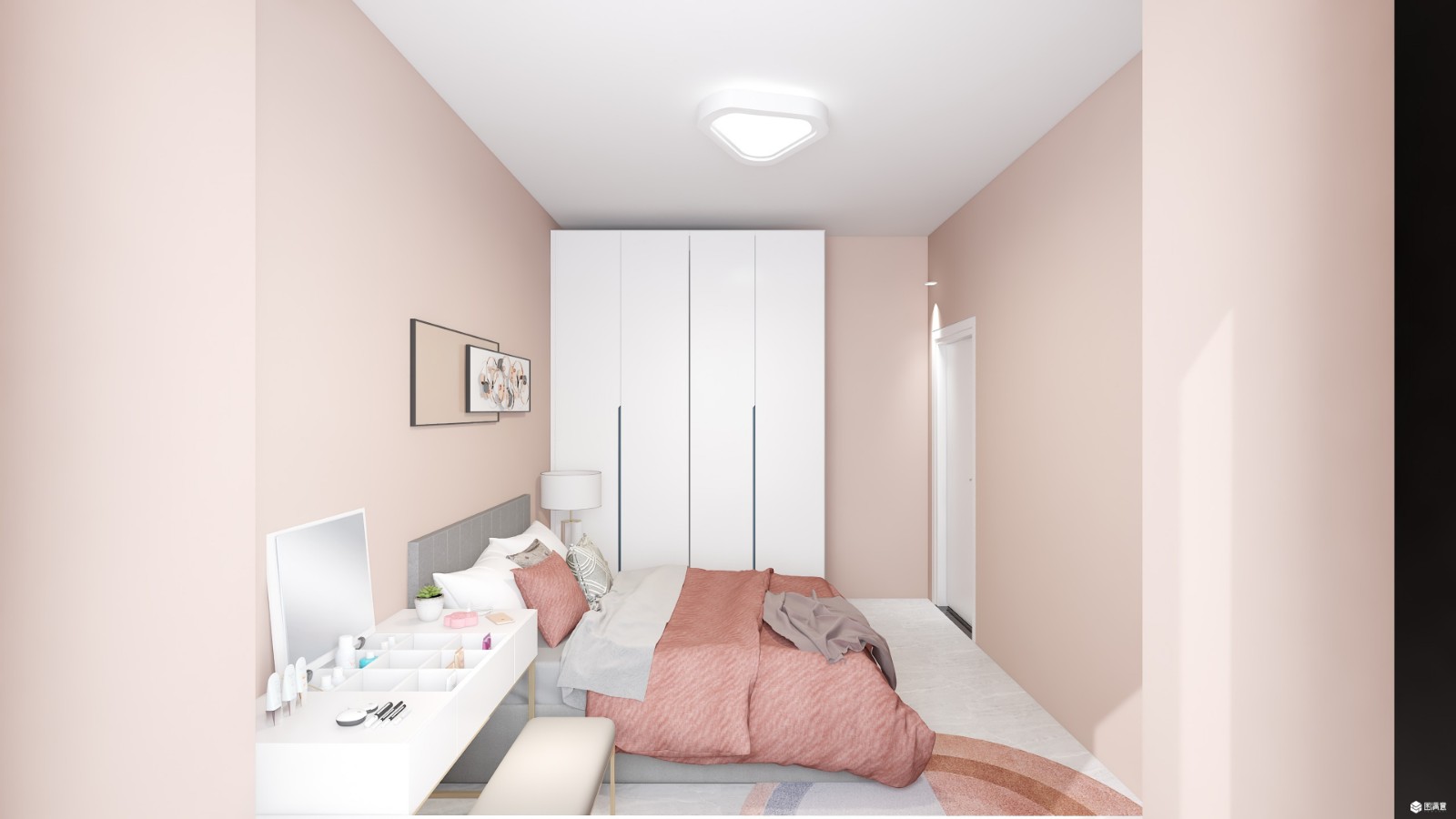 31现代小户型/一房装修效果图,现代北欧长治南阳御龙府装修案例效果图-美广网(图5)