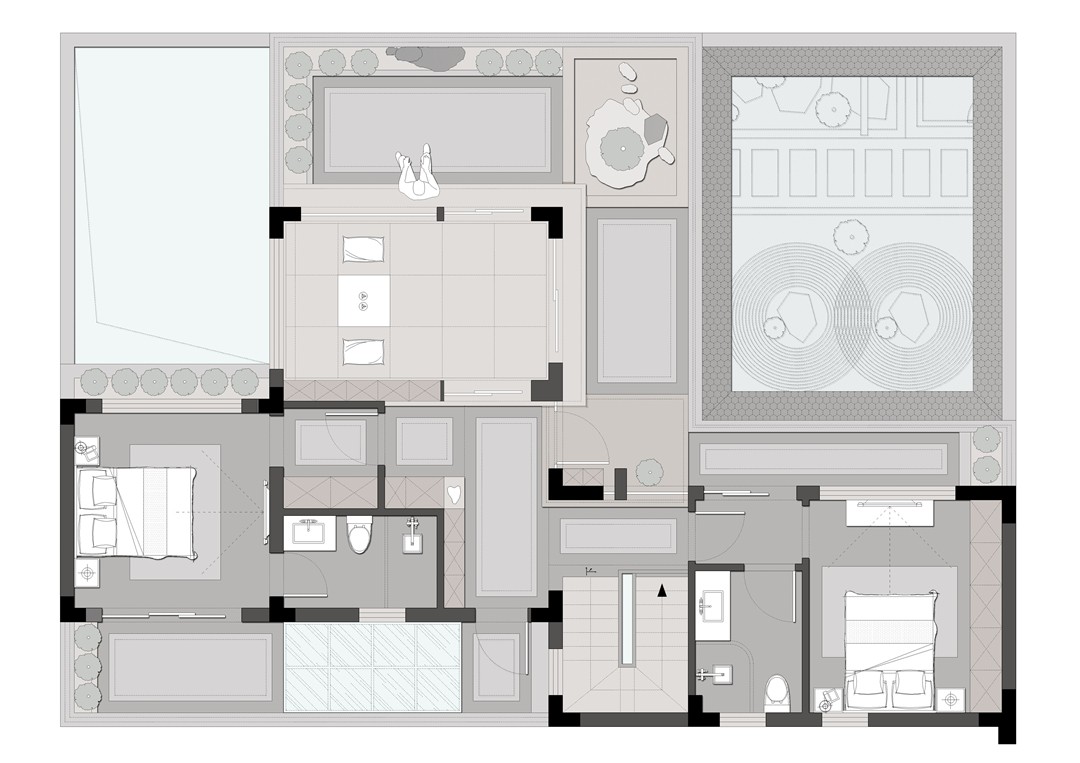 520欧式别墅装修效果图,汇景新城|法式风格装修案例效果图-美广网