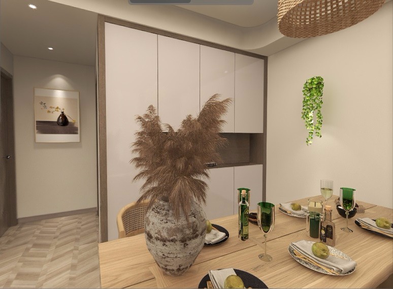 100混搭三房装修效果图,邛崃未崃时光装修案例效果图-美广网(图4)