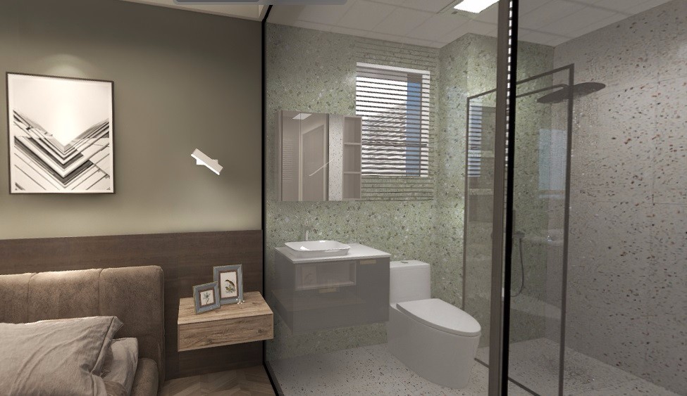 100混搭三房装修效果图,邛崃未崃时光装修案例效果图-美广网(图6)