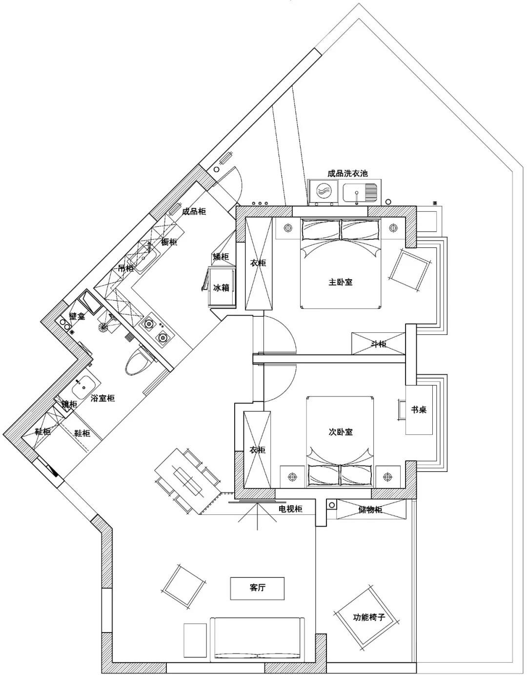 87日式两房装修效果图,罗浮世家-二手改造日式风装修案例效果图-美广网(图1)