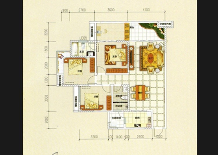 122现代三房装修效果图,无主灯的现代装修案例效果图-美广网(图1)