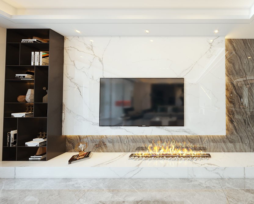 60现代小户型/一房装修效果图,60平米现代简约一居室装修案例效果图-美广网(图2)