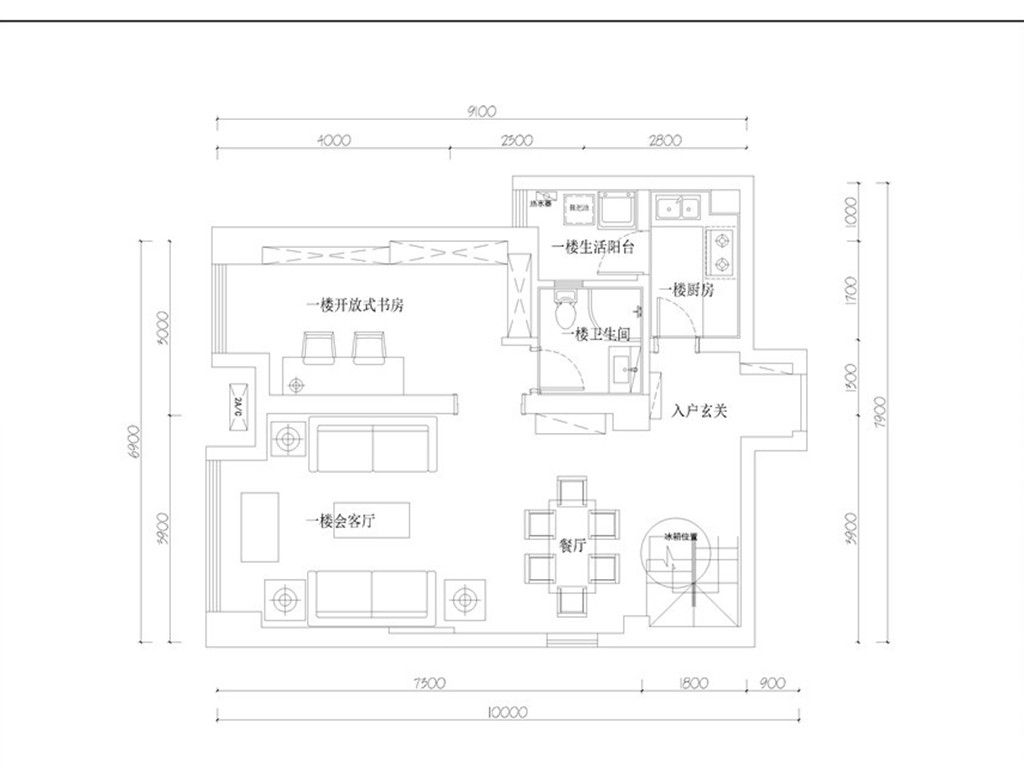 139混搭复式装修效果图,混搭装修案例效果图-美广网(图1)