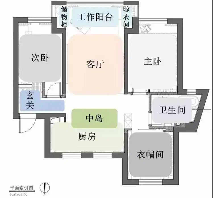 108北欧三房装修效果图,108㎡北欧风简洁高大上装修案例效果图-美广网