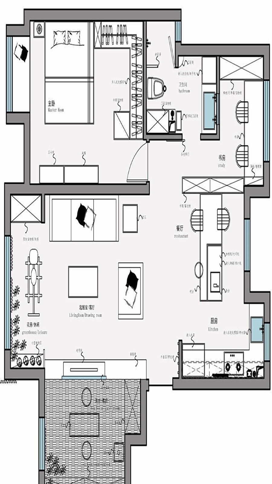 130现代三房装修效果图,让收藏成为家的风景装修案例效果图-美广网