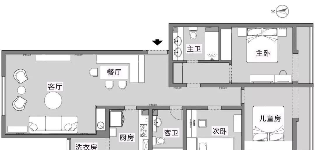 130混搭三房装修效果图,轻奢欧美——三居室装修案例效果图-美广网(图1) 130混搭三房装修效果图,轻奢欧美——三居室装修案例效果图-美广网(图1)