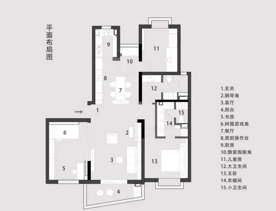 128现代三房装修效果图,儿童房堪称“神设计”装修案例效果图-美广网(图1) 128现代三房装修效果图,儿童房堪称“神设计”装修案例效果图-美广网(图1)