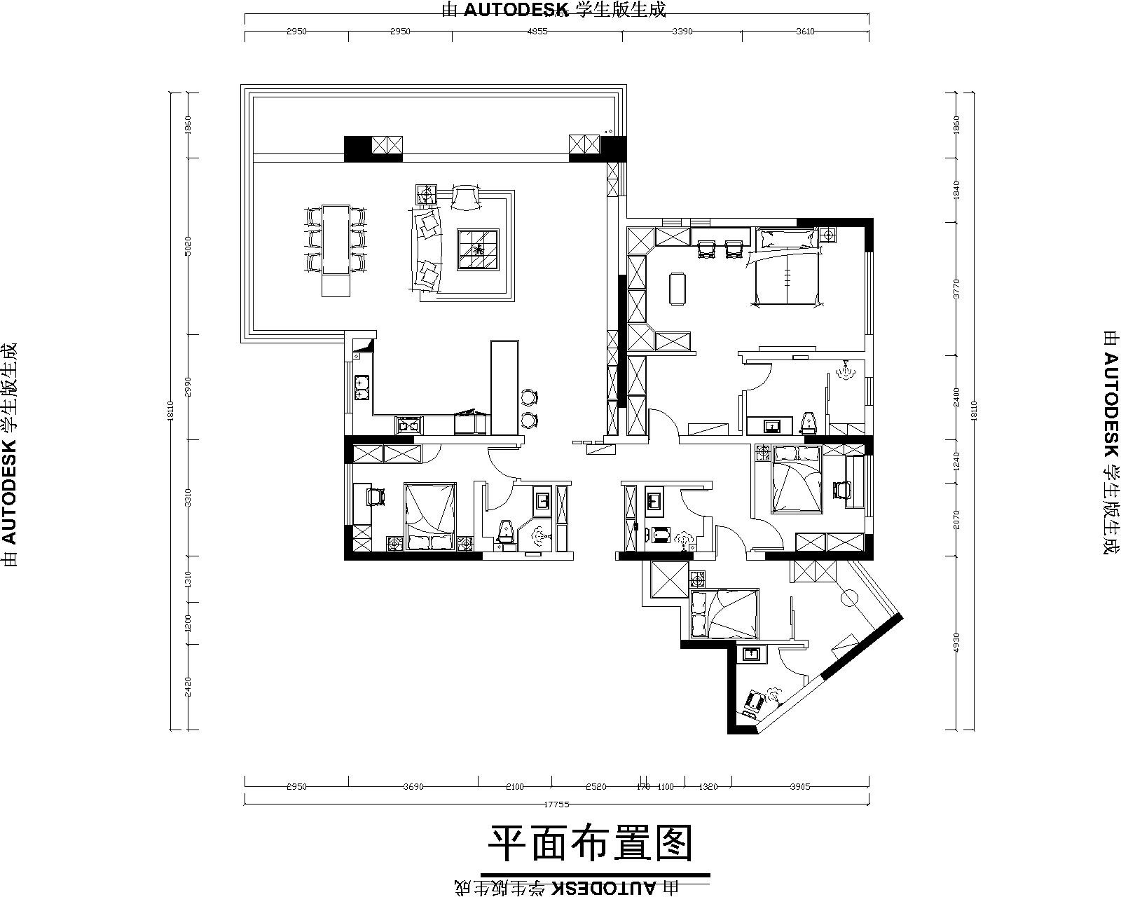 200现代四房装修效果图,打破 | 重塑装修案例效果图-美广网(图1)