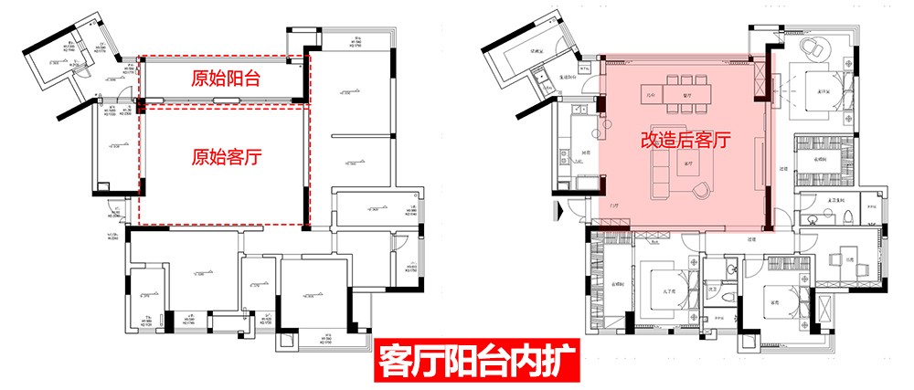 150现代四房装修效果图,150㎡现代简奢风格装修装修案例效果图-美广网(图1)