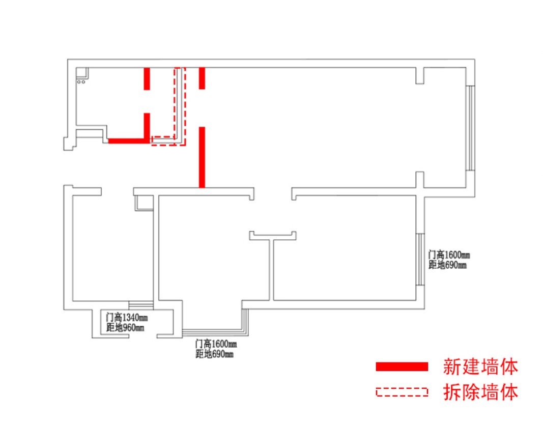 86现代小户型/一房装修效果图,86㎡有爱有序有自己装修案例效果图-美广网(图1)