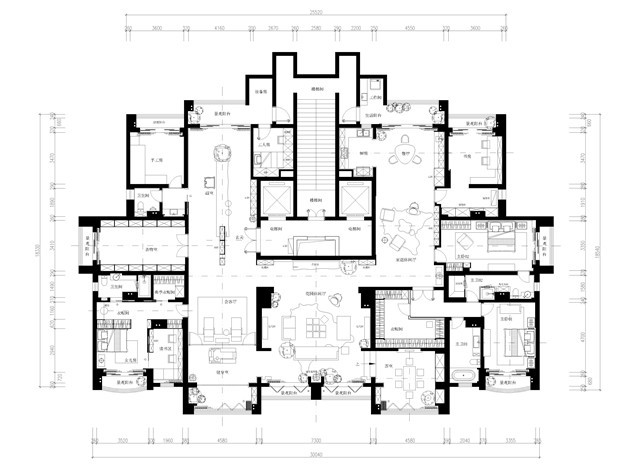 200现代别墅装修效果图,诠释空间的和谐自然之美装修案例效果图-美广网(图1)