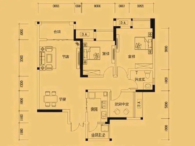 138轻奢大平层装修效果图,现代主义轻奢风格装修案例效果图-美广网(图1)