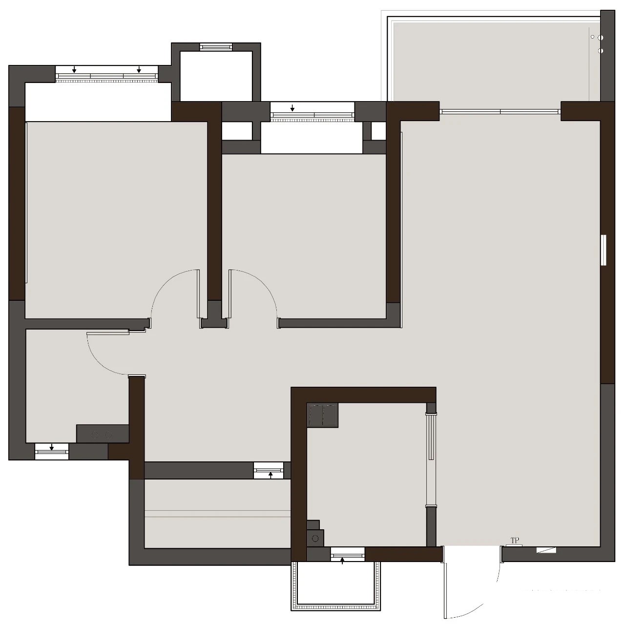 89日式两房装修效果图,89平日式简约两居装修案例效果图-美广网(图1)